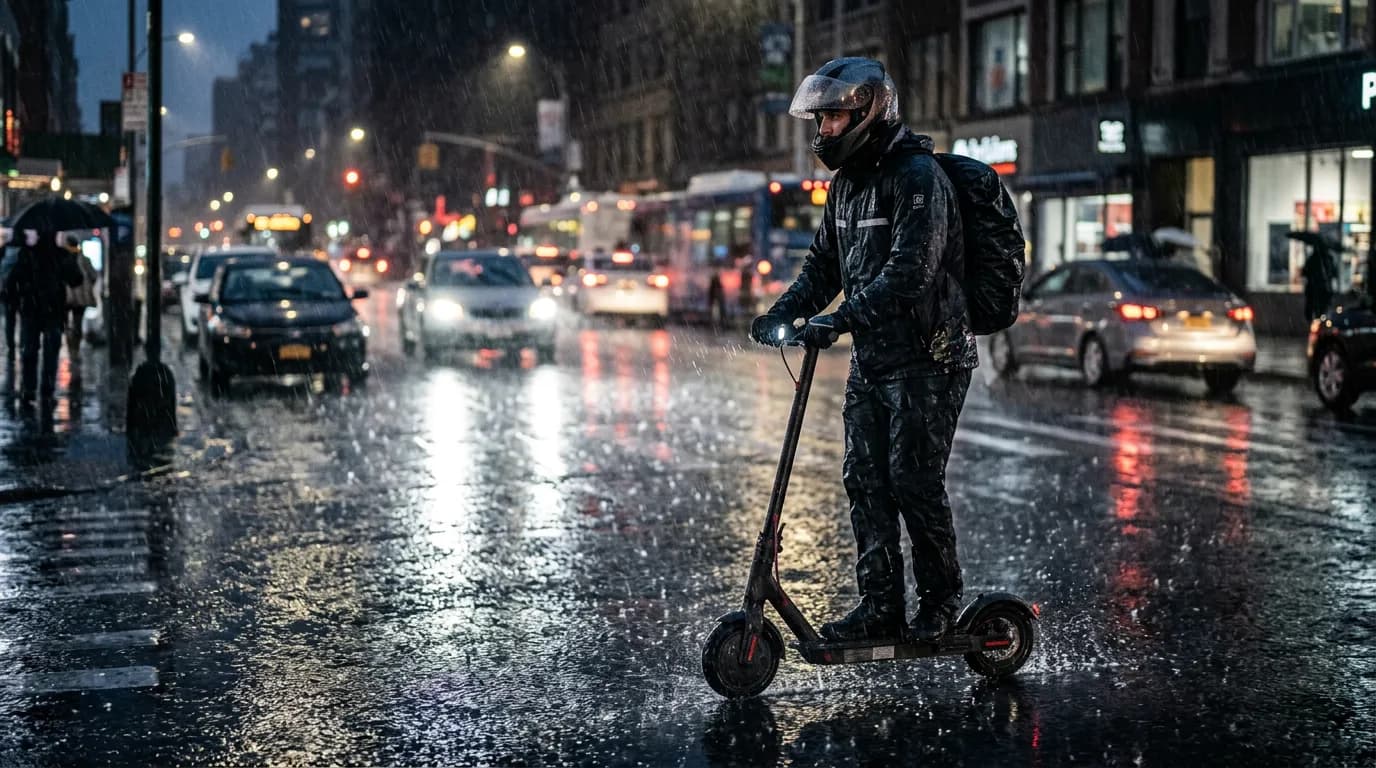 The Brutal Reality of Riding Your Electric Scooter in the Rain